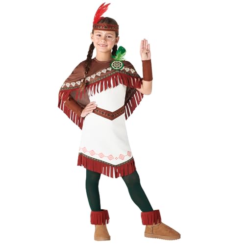 Boland - Kinderkostüm Native Dakota für Mädchen, Faschingskostüm für Mottoparty oder Karneval, Indianer Kostüm, Wilder Westen von Boland