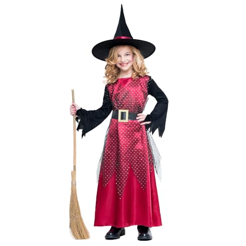 Boland - Kinderkostüm Rote Hexe, Kostüm für Kinder, Faschingskostüme Halloween, Märchenkostüm Boland - Kinderkostüm Rote Hexe, Kostüm für Kinder, Faschingskostüme Halloween, Märchenkostüm von Boland