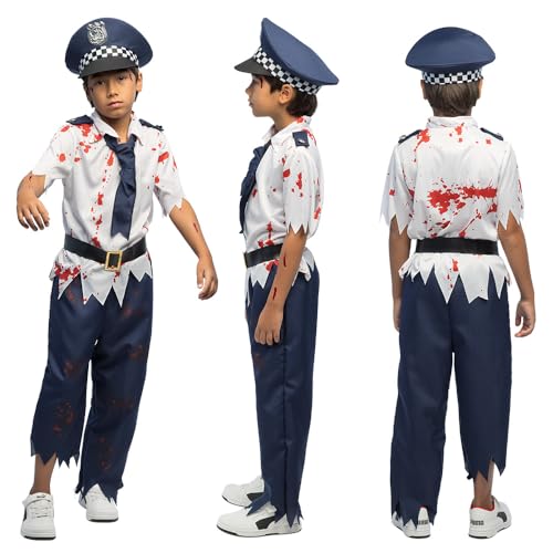 Boland - Kinderkostüm Zombie-Polizei, Kostüm für Kinder, Faschingskostüme, Halloween, Horror-Polizist Boland - Kinderkostüm Zombie-Polizei, Kostüm für Kinder, Faschingskostüme, Halloween, Horror-Polizist von Boland