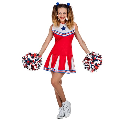 Boland - Kostüm Cheerleader, kurzes Kleid, Faschingskostüm für Mottoparty, Halloween oder Karneval, Football von Boland