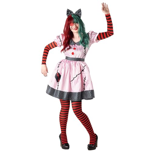 Boland - Kostüm Horror Puppe für Erwachsene, Faschingskostüm, Kostümset für Halloween, Karneval und Mottoparty von Boland