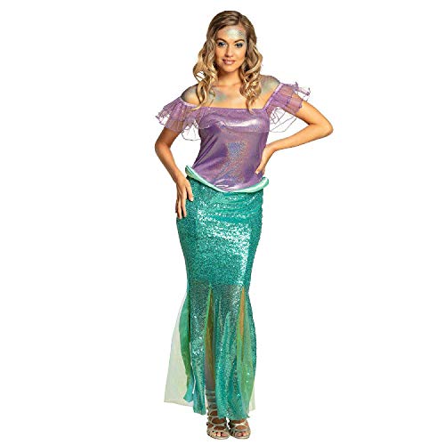 Boland - Kostüm Mermaid Princess, langes Kleid, für Damen, Meerjungfrau, Nixe, Unterwasserwelt, Verkleidung, Mottoparty, Karneval von Boland