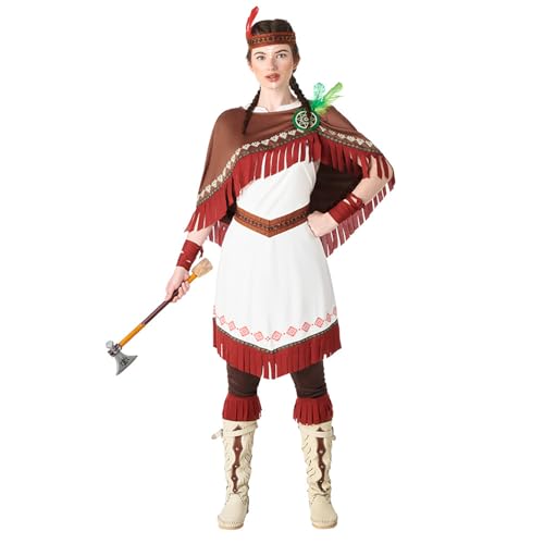 Boland - Kostüm Native Dakota für Damen, Faschingskostüm für Mottoparty oder Karneval, Indianer Kostüm, Wilder Westen von Boland