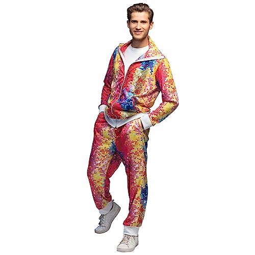 Boland - Kostüm Trainingsanzug Herren Disco, Campinganzug, Jogginganzug, 80er Jahre Outfit, Gruppenkostüm, Mottoparty, Karneval Boland - Kostüm Trainingsanzug Herren Disco, Campinganzug, Jogginganzug, 80er Jahre Outfit, Gruppenkostüm, Mottoparty, Karneval von Boland
