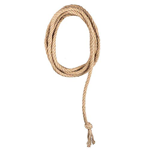 Boland 54343 - Lasso / Westernseil, Länge 185 cm, Farbe Beige, aus 100 Prozent Jute, tolles Accessoire für Rodeoreiter oder Cowboys zu Fasching u. Karneval, Mottoparty, Verkleidung, Zubehör, Kostüm von Boland