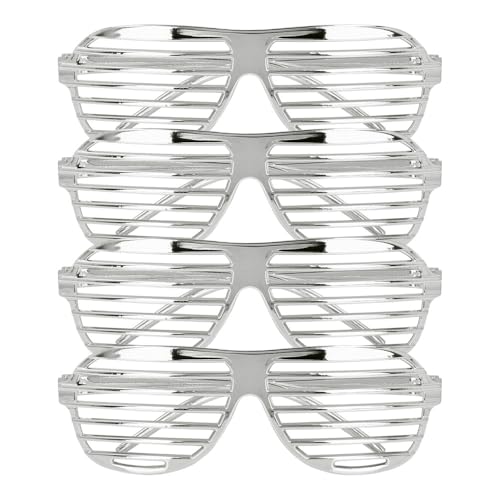 Boland - Partybrille Omnia, 4 Stück für Erwachsene, Brille ohne Sehstärke für Festival, Karneval, Kostüme oder Mottoparty Boland - Partybrille Omnia, 4 Stück für Erwachsene, Brille ohne Sehstärke für Festival, Karneval, Kostüme oder Mottoparty von Boland