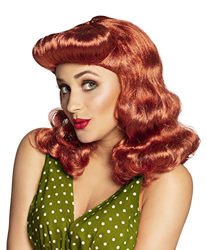 Boland 85050 - Perücke Pin Up Girl, 50er Jahre Lady, Kunsthaar-Frisur, lange Wellen, Kopfbedeckung, Kostüm, Karneval, Mottoparty Boland 85050 - Perücke Pin Up Girl, 50er Jahre Lady, Kunsthaar-Frisur, lange Wellen, Kopfbedeckung, Kostüm, Karneval, Mottoparty von Boland