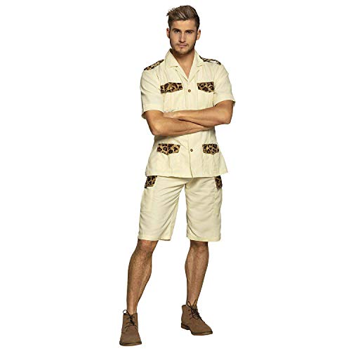 Boland 83882 - Kostüm Safari Mann, Hose und Hemd, für Herren, Zoowärter, Tierpfleger, Dschungel, Verkleidung, Karneval, Mottoparty, Größe M/L, Beige von Boland