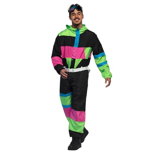 Boland - Skianzug für Herren, Faschingskostüm für Mottoparty, Halloween oder Karneval, 80er Jahre Verkleidung von Boland