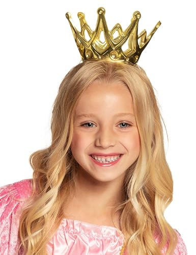 Boland 61591 - Krone Amy, 1 Stück, Größe ca. 9 cm, Gold mit Gummiband, aus glänzendem Kunststoff, Klettverschluss, Prinzessin, Prinz, Königin, König, Accessoire, Verkleidung, Karneval, Kostüm, Märchen Boland 61591 - Krone Amy, 1 Stück, Größe ca. 9 cm, Gold mit Gummiband, aus glänzendem Kunststoff, Klettverschluss, Prinzessin, Prinz, Königin, König, Accessoire, Verkleidung, Karneval, Kostüm, Märchen von Boland