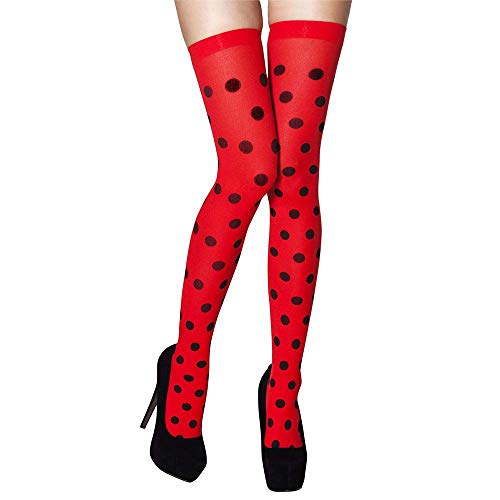 Boland - Strümpfe für Damen, Kostüm Accessoire für Frauen, Overknees aus Nylon, Motiv Socken für Karneval, Mottoparty oder Halloween, Junggesellenabschied von Boland