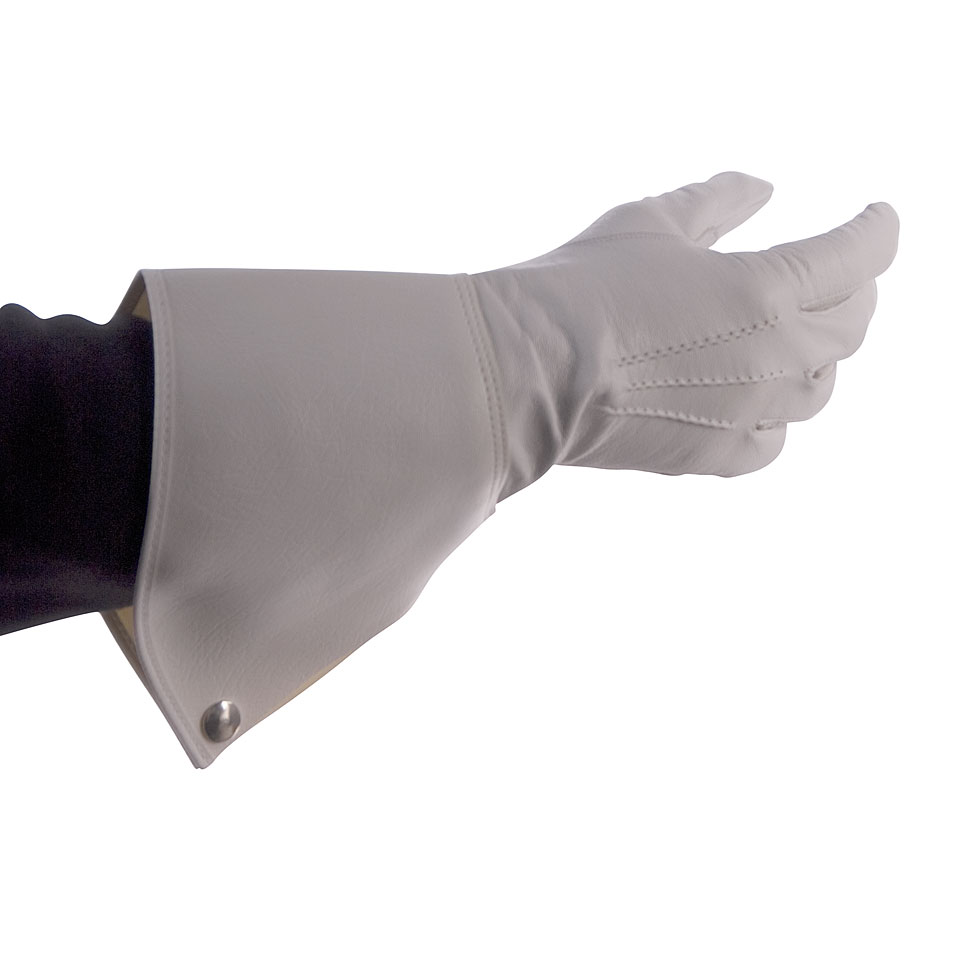 Bold Gauntlet Gloves White Size 9 Paradehandschuhe von Bold