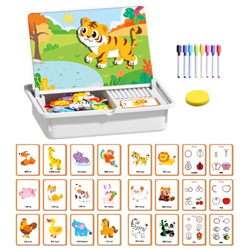 Bollisate Magnetisches Gesicht Anziehen - Doppelseitiges Frühförderung Puzzle-Spiel - Gesichtsverkleidung Zuordnungsspiel Bildungsspiel | Für Reise Kindergarten Weihnachten Geschenk Bollisate Magnetisches Gesicht Anziehen - Doppelseitiges Frühförderung Puzzle-Spiel - Gesichtsverkleidung Zuordnungsspiel Bildungsspiel | Für Reise Kindergarten Weihnachten Geschenk von Bollisate