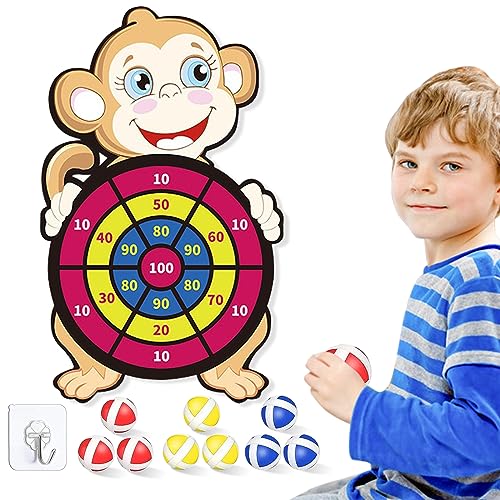 30 Zoll AFFE Dartpfeile mit 9 Klebebällen, Wurfspiel für Geselliges Beisammensein im Innengarten, Kinderspielzeug für 3–9 Jahre, Geburtstagsgeschenk von BoloShine