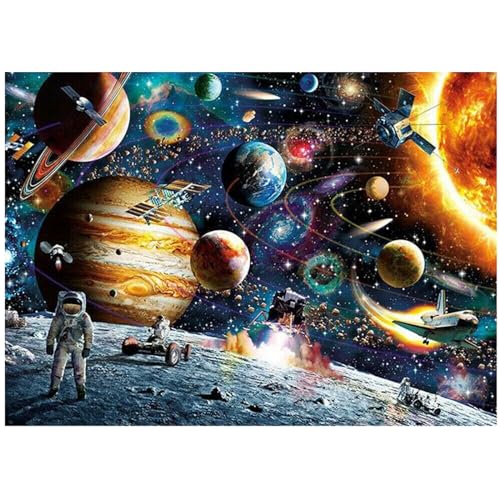 Boloshine Puzzle 1000 Teile, Weltraumreisender, Geschicklichkeitsspiel für die ganze Familie, Herausforderndes Puzzle für Erwachsene und Kinder ab 14 Jahren von BoloShine