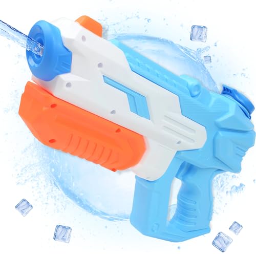 Boloshine Wasserpistole Spielzeug für Kinder Erwachsene, 600ml Leistungsstarker Wasser Blaster, Großer Reichweite Wasserspritzpistole, Sommer Strand Pool Wasserschlacht Spiel Geschenk (Blau) von BoloShine