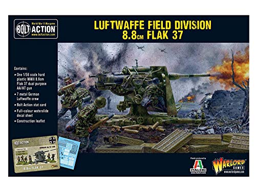 WAR-402012036 - Warlord Games - Bolt Action - 7x 28mm Miniaturen - WW2 Deutsche Luftwaffe Field Division Flak 37 von Warlord Games