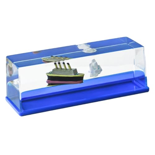 Kreuzfahrtschiff Fluid Drift Flasche, Unsinkbares Schiff in einer Flasche, Piratenschiff Spielzeug, Unsinkbares Kreuzfahrtschiff Spielzeug, Modell Dekor für Schreibtisch Dekor Vitrinen und Geschenke von BomKra