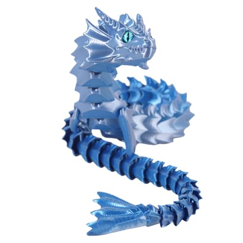 Bomefoi Flexible Gelenke Drache Zappelspielzeug, -Gedruckter beweglicher Drache - Spielzeug mit beweglichen Gelenken - -Gedruckter Drache, Flexibles Drachenornament für , Mädchen, Familie, Freunde von Bomefoi