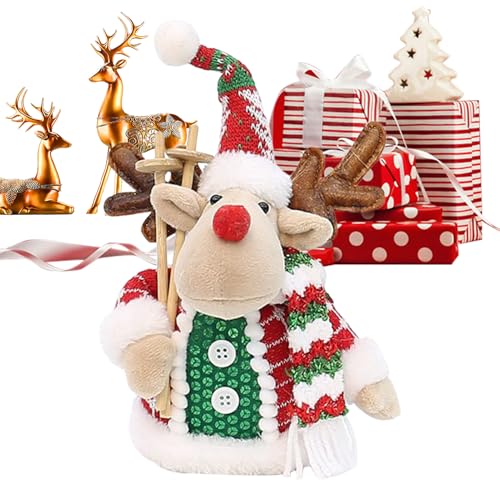 Bomefoi Weihnachts Stofftier,Santa Claus Elch Begleit Puppe Für Kinder - Plüschfigur Für Arbeitszimmer Kamin Schlafzimmer Schminktisch Wohnzimmer Nachttisch Jugendliche Schreibtisch Schrank Bomefoi Weihnachts Stofftier,Santa Claus Elch Begleit Puppe Für Kinder - Plüschfigur Für Arbeitszimmer Kamin Schlafzimmer Schminktisch Wohnzimmer Nachttisch Jugendliche Schreibtisch Schrank von Bomefoi