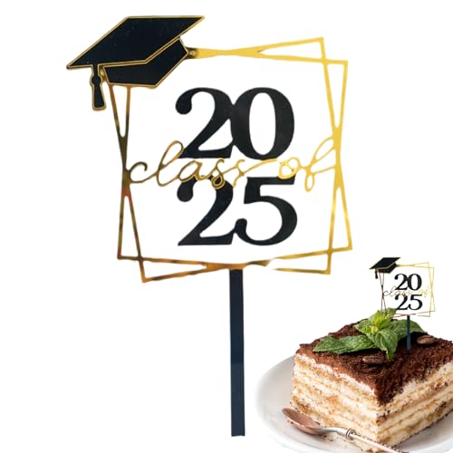 BommFu Abschluss Cupcake Deko,Schwarz Und Gold Cupcake Topper Für Abschluss 2025 | Acryl Spieße Appetizerpick Fotostudio Requisiten Für Kindergarten Schule Zuhause Kinder BommFu Abschluss Cupcake Deko,Schwarz Und Gold Cupcake Topper Für Abschluss 2025 | Acryl Spieße Appetizerpick Fotostudio Requisiten Für Kindergarten Schule Zuhause Kinder von BommFu