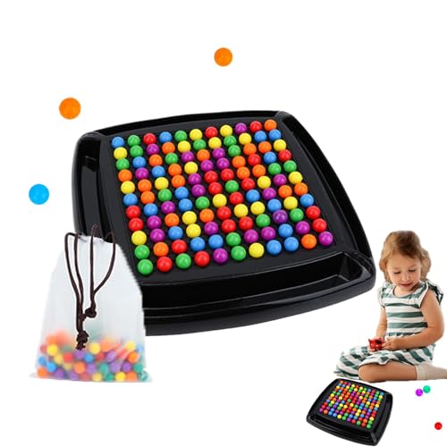 BommFu Intellektuelles Schachbrett Doppelduell | Intellektuelles Schach Brettspiel Rainbow Ball | Lustige Tischstrategie-Brettspiele - Familienspiel, Partyspiel Für Kinder Und Erwachsene von BommFu