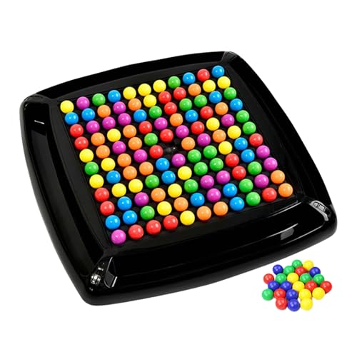 Intellektuelles Schachbrett Doppelduell | Rainbow Puzzle Schachspiel | Rainbow Ball Elimination Brettspiel - Matching Strategiespiele Brettspiel Für Kinder Und Erwachsene von BommFu