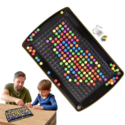 BommFu Intellektuelles Schachbrett-Duals Duell | Lustiges Tisch-Strategie-Schach-Brettspiel | Regenbogenball-Brettspiel - Matching Strategiespiele Brettspiel Für Kinder Erwachsene von BommFu