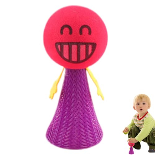 BommFu Jumping Spielzeug | Spring Launchers Toys | Partyartikel Und Goodie Bag Stuffers | Emoticons Puppen Hüpfende Partygeschenke Kinder - Für Ostern, Weihnachten, Geburtstagsgeschenke von BommFu