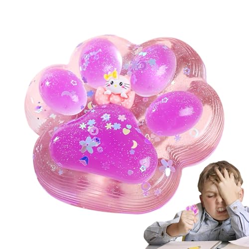 BommFu Katzenpfoten-Quetschspielzeug Fidget | 16 cm Cat Paw Squishy | Katzenpfoten Squishy Spielzeug Mit Langsamem Rückprall - Katzenpfoten Fidget Toys Für Kinder Und Erwachsene von BommFu