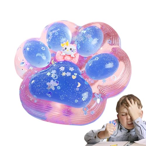 BommFu Katzenpfoten-Quetschspielzeug Fidget | 16 cm Cat Paw Squishy | Katzenpfoten Squishy Spielzeug Mit Langsamem Rückprall - Katzenpfoten Fidget Toys Für Kinder Und Erwachsene von BommFu