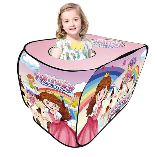 BommFu Kinder-Popup-Zelt,Spielzelte für, Kinderzelt für den Innenbereich mit Cartoon-Muster - Kinderzelte, Indoor-Spielhäuser, Outdoor-Spielgeräte für Kinder von BommFu