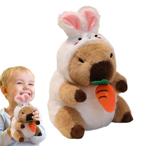 BommFu Niedliches Capybara Plüschtier,Süßes Capybara Plüsch Spielzeug Puppe Kissen - Kuscheliger Spielgefährte Dekoratives Sofakissen Weiche Wohnaccessoires für Jugendliche Mädchen BommFu Niedliches Capybara Plüschtier,Süßes Capybara Plüsch Spielzeug Puppe Kissen - Kuscheliger Spielgefährte Dekoratives Sofakissen Weiche Wohnaccessoires für Jugendliche Mädchen von BommFu