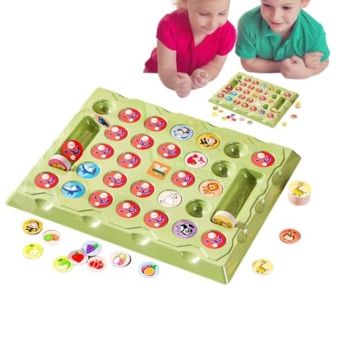 BommFu Passendes Schachbrett, passendes Brettspiel, Logisches Gedankenspielzeug, Denkspiel für zwei Spieler für Kinder und Erwachsene, pädagogisches Lernspielzeug für die Interaktion zwischen Kind und von BommFu