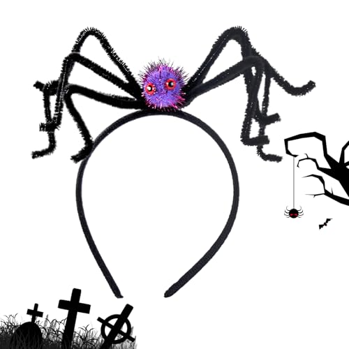 BommFu Spinnen Kopfschmuck - Plüschiges Gruseliges Schwarzes Spinnen Haarband | Lustiges Kopfaccessoire Haarspange Kostüm Für Erwachsene Kinder Tanzparty Themen Events BommFu Spinnen Kopfschmuck - Plüschiges Gruseliges Schwarzes Spinnen Haarband | Lustiges Kopfaccessoire Haarspange Kostüm Für Erwachsene Kinder Tanzparty Themen Events von BommFu