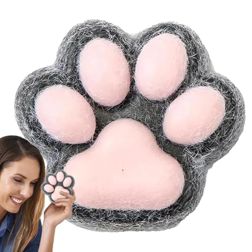 BommFu Squishy Paw Squeeze Toy | Dekomprimierendes Kneifendes Katzenpfotenspielzeug | Süßes Weiches Sinnesspielzeug | Katzenpfoten-Zappelspielzeug Zum Stressabbau - Für Kinder Und Erwachsene von BommFu