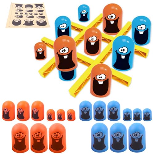 BommFu Tic-Tac-Toe-Spiel | Gobble-Brettspiel | Überraschung Tic-Tac Toe | Board Game Indoor | Parent-Child Interactive Toys | Klassische Spiele Für Kinder - Familienspiele von BommFu