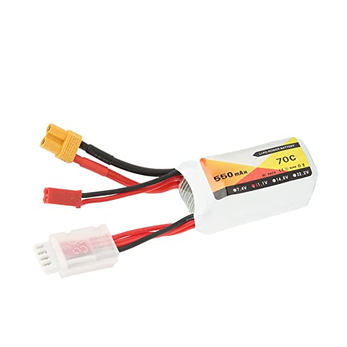 Bonbela 11,1V 550mAh 70C 3S Lipo Akku mit JST XT30 Stecker Ersatzteile für LS180 RC Rennwagen Quadcopter von Bonbela