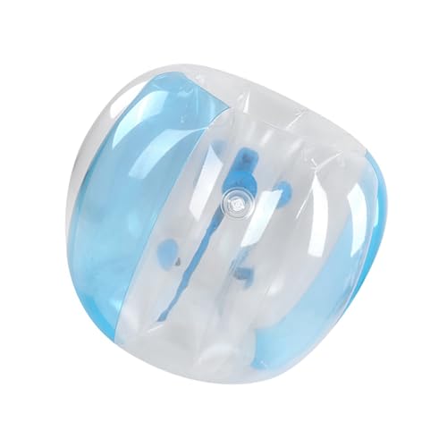 Bonbela 120 cm Outdoor-Blasenbälle, Aktives Spiel-Fußballspielzeug für Erwachsene, Aufblasbares Spielzubehör, Aufblasbare Outdoor-Blasenbälle (Transparentes Blau) von Bonbela