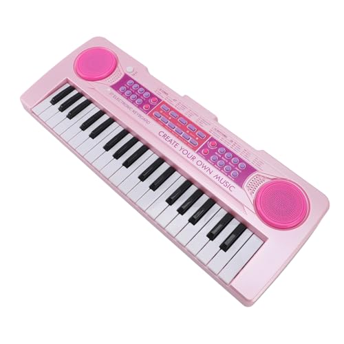 Bonbela Elektronisches Klavier mit 37 Tasten, Multifunktionales Pädagogisches Puzzle, Tragbares Kinder-Keyboard-Klavier für Kinder, Jungen, Mädchen, Anfänger von Bonbela