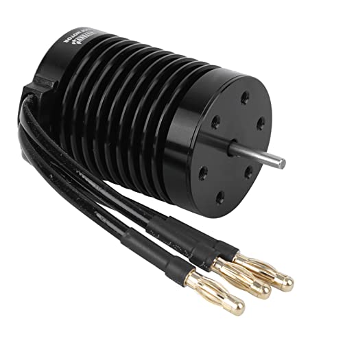 Bonbela F540 Wasserdichter 4-poliger, Nicht Induktiver Bürstenloser Motor, Zubehör 1/10 RC-Car (schwarz) (4370KV) von Bonbela