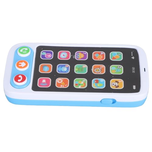 Bonbela Kinder-Handy, Spielzeug, Musik-Telefon, Multifunktional, Interaktives Lern-Spiel-Handy mit Musiktönen für Kleinkinder, Babys, Kinder, Jungen und Mädchen (Blau) von Bonbela