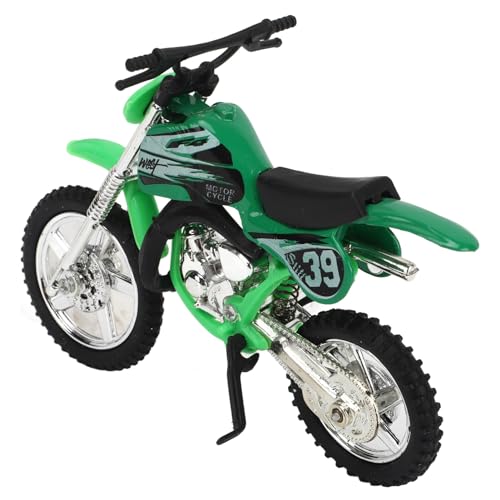 Bonbela Legierungs-Motorrad-Spielzeug-Ornament, Realistisches Druckguss-Motorrad-Spielzeug für Kinder, Weihnachten (Grün) von Bonbela