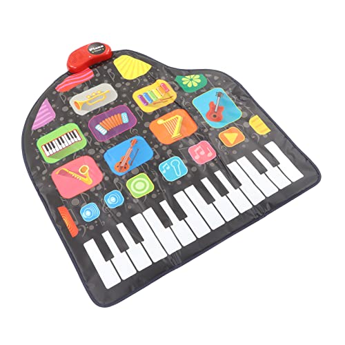 Bonbela Musical E-Piano Teppich Grand Piano Play Record Funktion Musical Keyboard Spielmatte Spielzeug von Bonbela