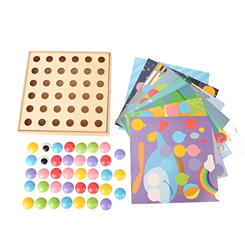 Bonbela Pilz-Nagel-Puzzle-Spielzeug, Gemischte Farben, Pädagogisches Lern-Pilz-Nagel-Puzzle-Spielzeug für Kleinkinder und Kinder von Bonbela