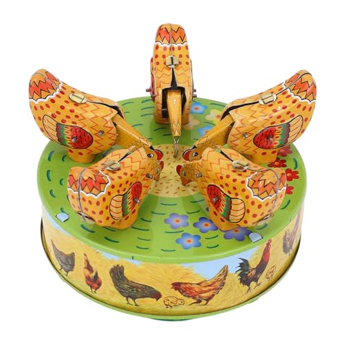 Bonbela Vintage Wind Up Hähnchenspielzeug Dekorativ Nostalgisch Entzückendes Eisen -Uhrwerk -Spielzeug für Cafe Bar Restaurant Bonbela Vintage Wind Up Hähnchenspielzeug Dekorativ Nostalgisch Entzückendes Eisen -Uhrwerk -Spielzeug für Cafe Bar Restaurant von Bonbela