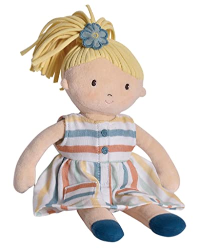 Tikiri 8521070 Kuschelpuppe Taylar, weiche Stoffpuppe für Kinder ab 0+ Monaten 33 cm, inkl. Geschenkbox von Bonikka