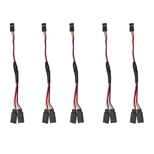 Bonkshire 5 Teile/Los RC Servo Y VerläNgerungskabel Kabel Anschlusskabel für JR Futaba RC Servo RC Flugzeug Hubschrauber Auto DIY, 15 cm von Bonkshire