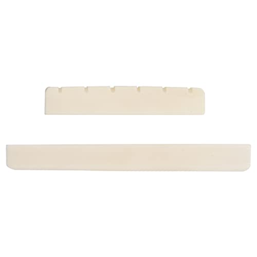 Bonkshire Classical Guitar Bone Slotted Saddle Nut Set von Bonkshire