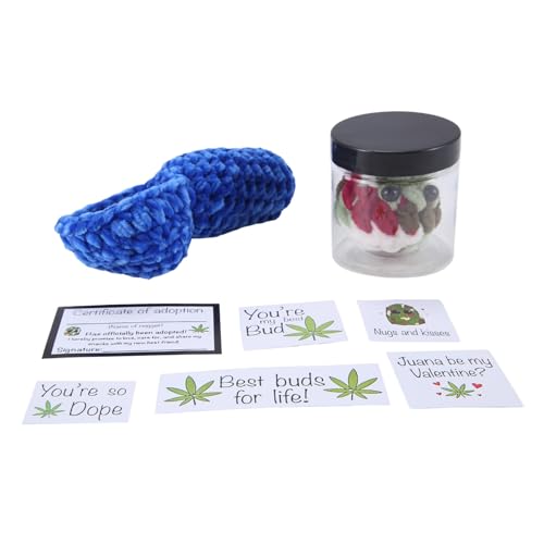 Bonkshire Handgefertigte Weed Blocks Plüschtiere Neue Süße Plüschtiere Häkeln Weben Little Weed Plushie B von Bonkshire